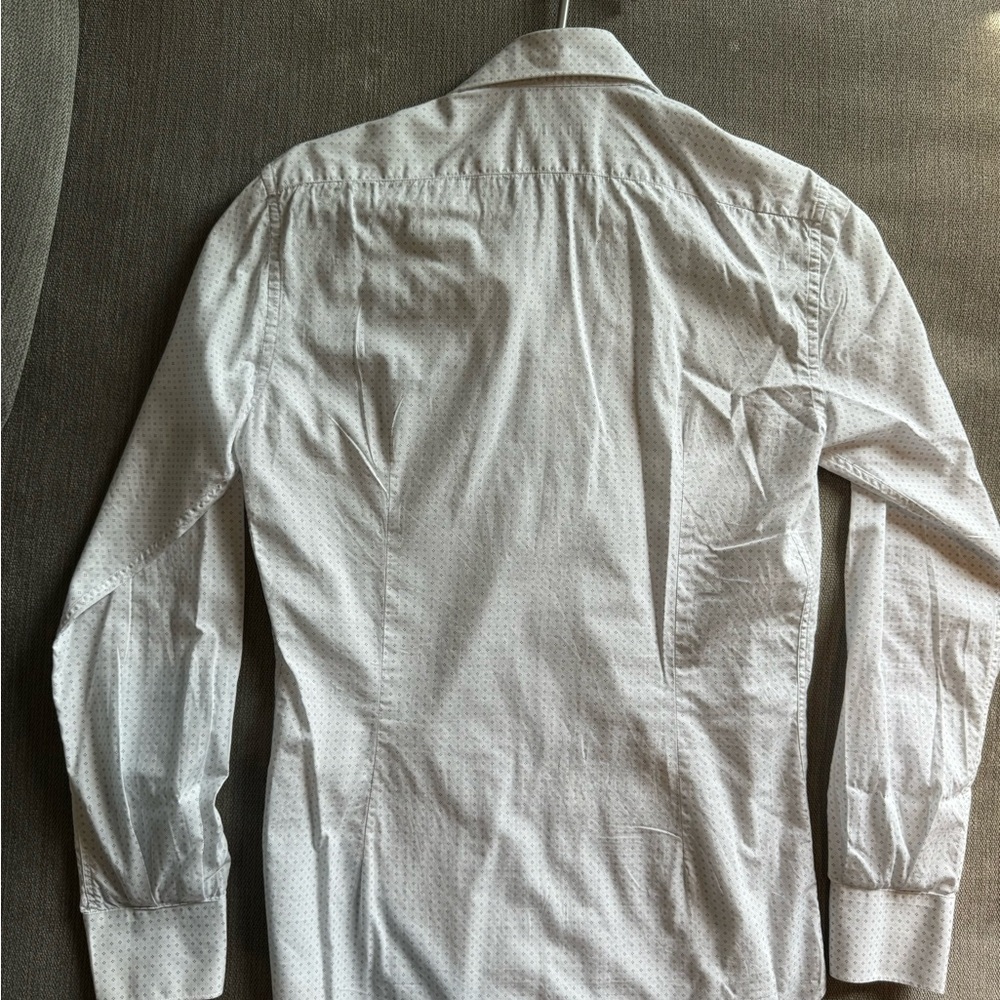 White Patterned Button Down - image 2
